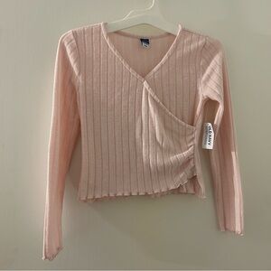 Old Navy Pink Long Sleeve Kids Tee